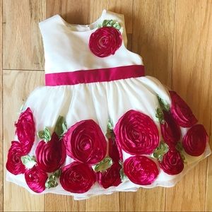 Special Occasion Holiday Dress Ivory & Rose Dress